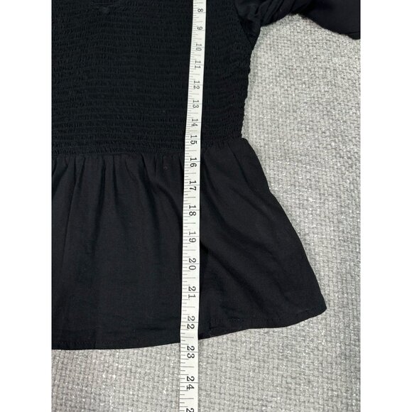 Old Navy Top‎ Womens Small Lot Of 2 Dark Floral Peasant Smocked Boho - Picture 8 of 16